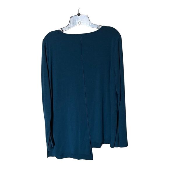 Liv by Habitat Blue Asymmetric Long Sleeve with Pocket Tunic Top Size  Large - Picture 2 of 9